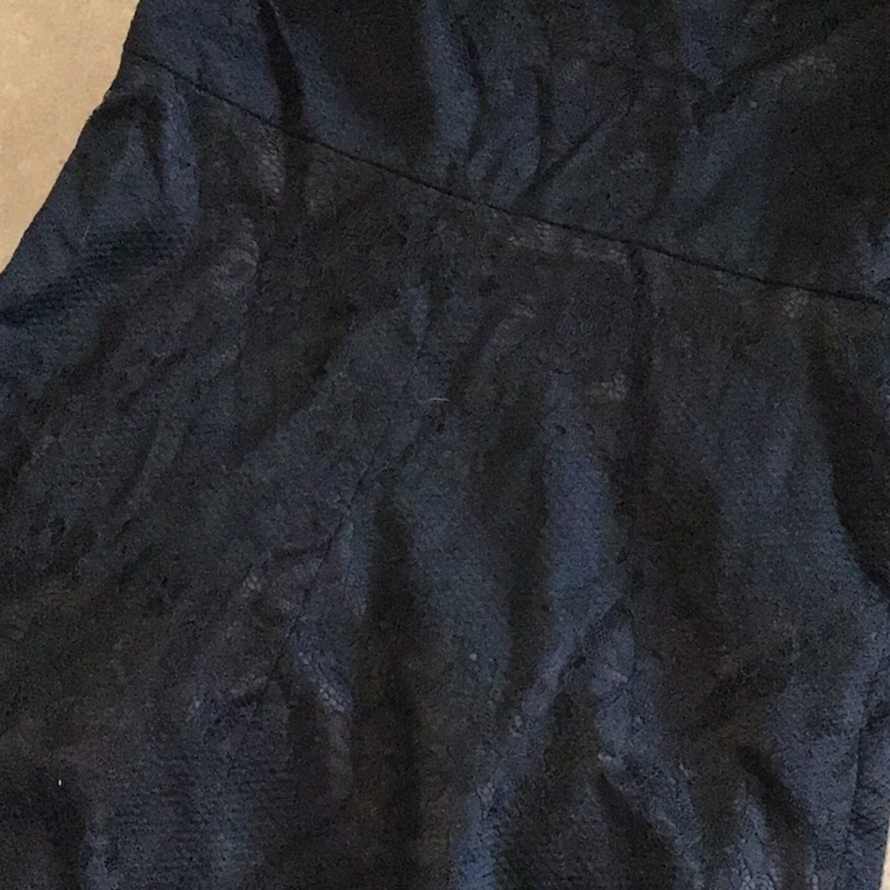 Alexis Ilana dress, one shoulder lace, side zip, black, size small, NWT - Picture 10 of 13